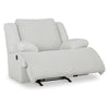 Ashley Vincent Manual Rocker Recliner Chair White Corduroy Pillow Arms BM329048