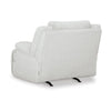 Ashley Vincent Manual Rocker Recliner Chair White Corduroy Pillow Arms BM329048