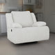 Ashley Vincent Manual Rocker Recliner Chair, White Corduroy, Pillow Arms