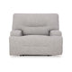 Ashley Marissa Wide Seat Power Recliner Chair Gray Polyester Soft Cushioned BM329049