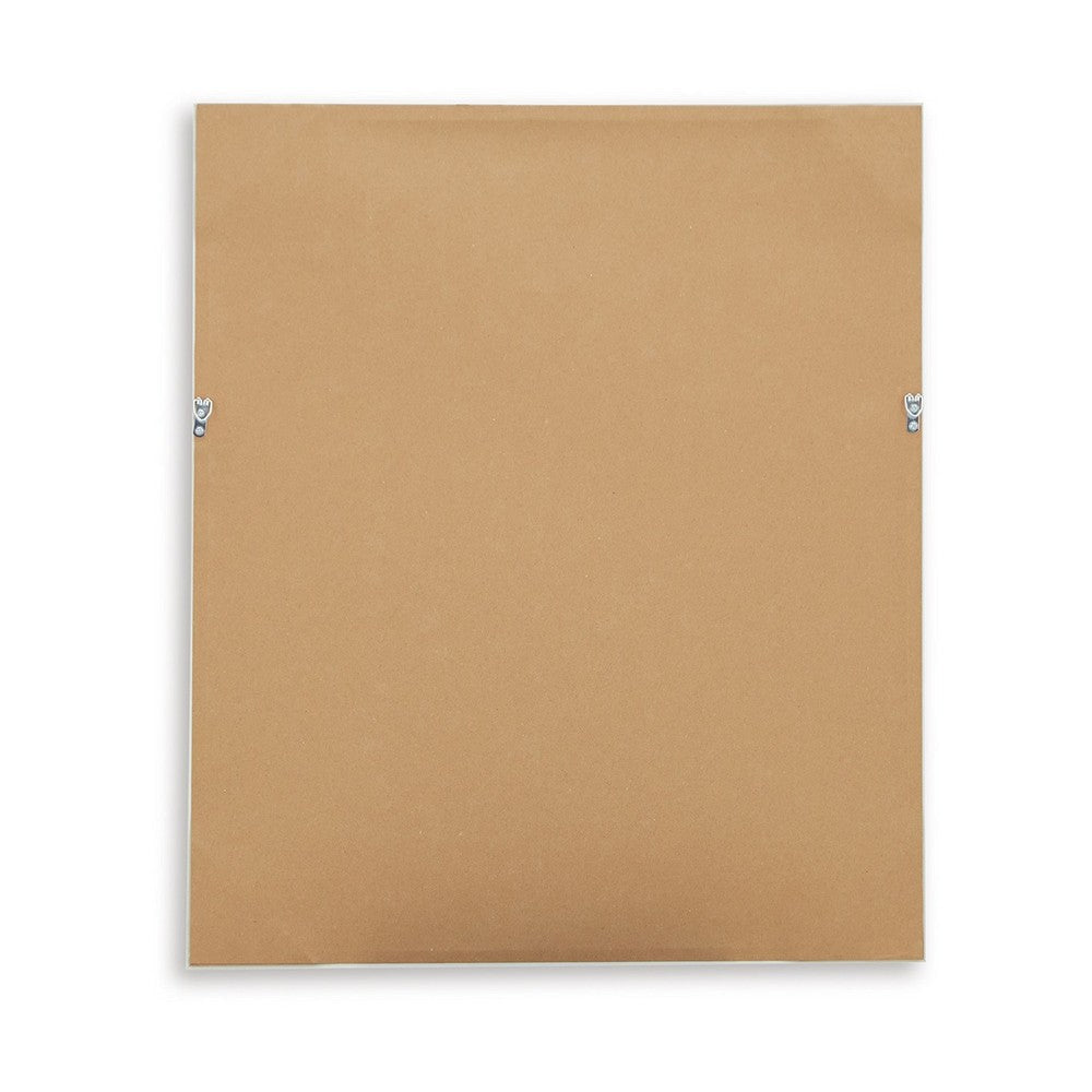 Ashley Corwin Wall Art Set of 4 Simple Flowers Light Brown Wood Frame 23x27 BM329058