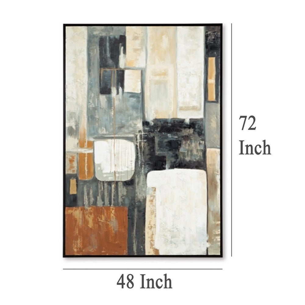 Ashley Briggs Wall Art, Multicolor Abstract Modernist Design, Canvas 48x72