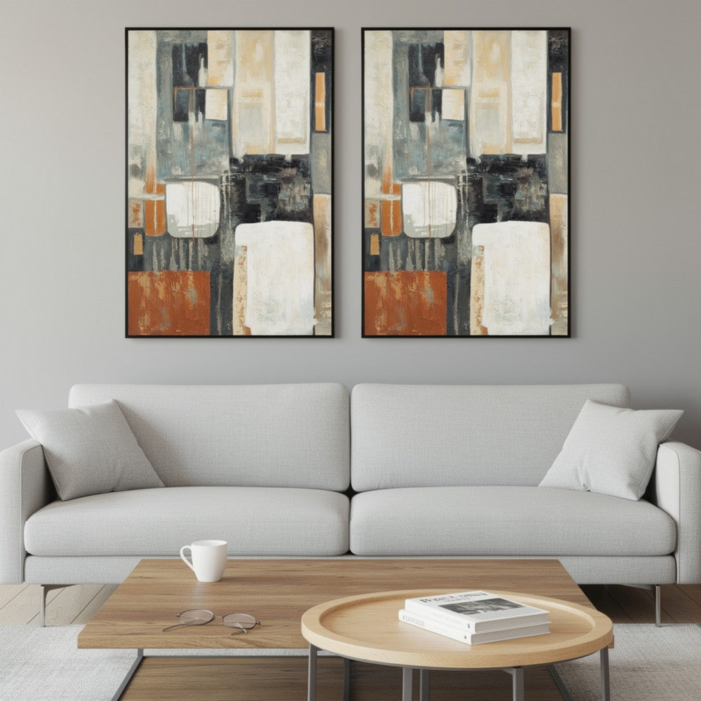 Ashley Briggs Wall Art, Multicolor Abstract Modernist Design, Canvas 48x72
