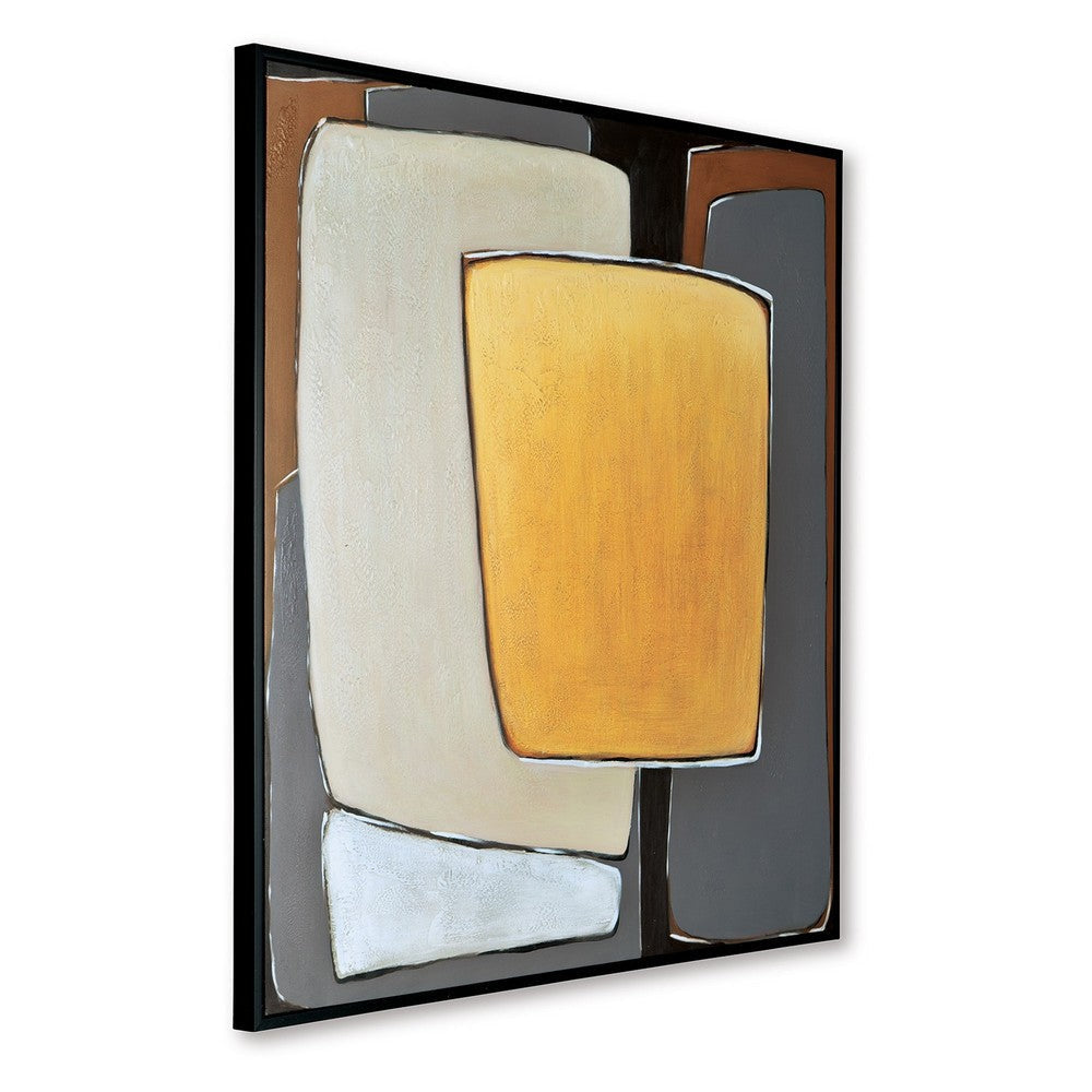 Ashley Bolton Wall Art Multicolor Geometric Modernist Design Canvas 48x48 BM329060