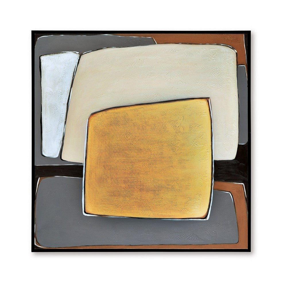 Ashley Bolton Wall Art Multicolor Geometric Modernist Design Canvas 48x48 BM329060