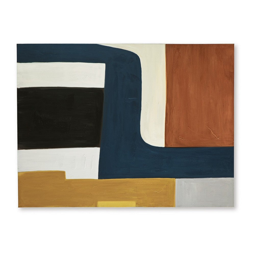 Ashley Sawyer Wall Art Multicolor Abstract Modernist Design Canvas 36x48 BM329061