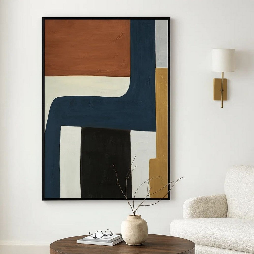 Ashley Sawyer Wall Art, Multicolor Abstract Modernist Design, Canvas 36x48