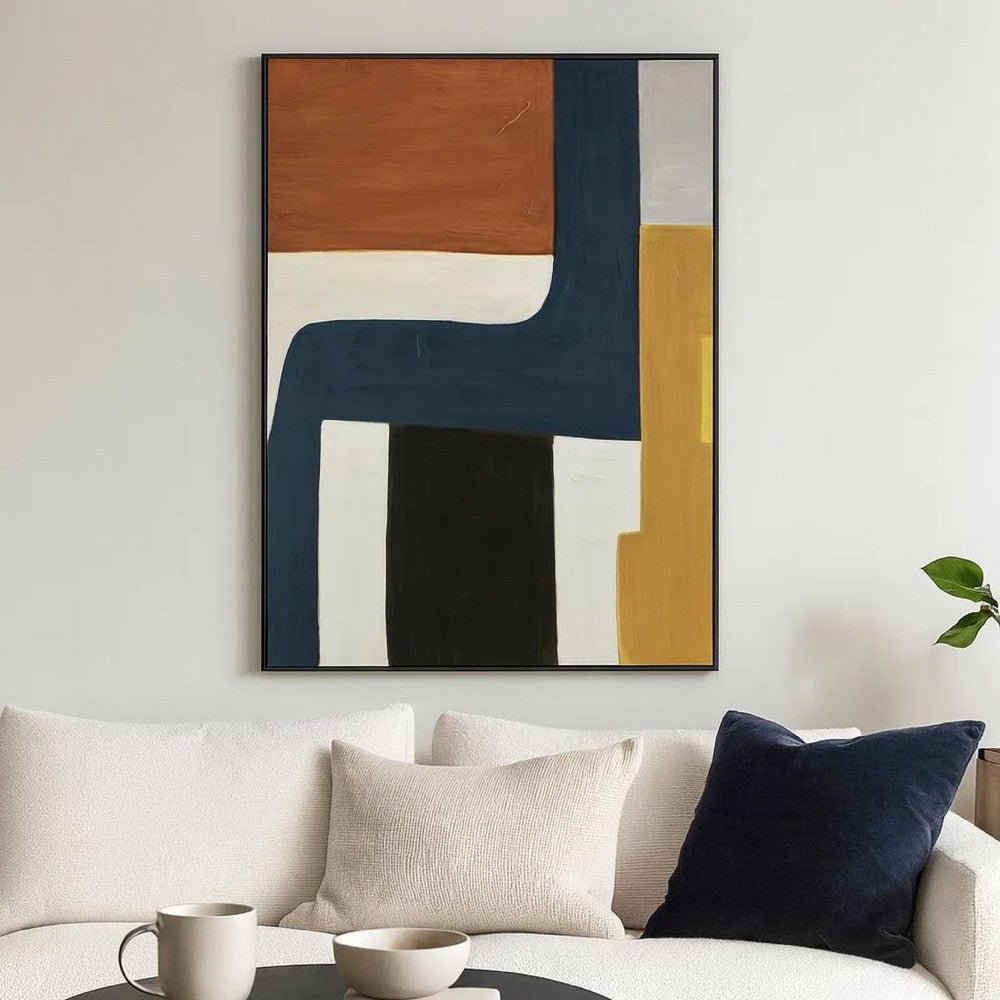 Ashley Sawyer Wall Art, Multicolor Abstract Modernist Design, Canvas 36x48