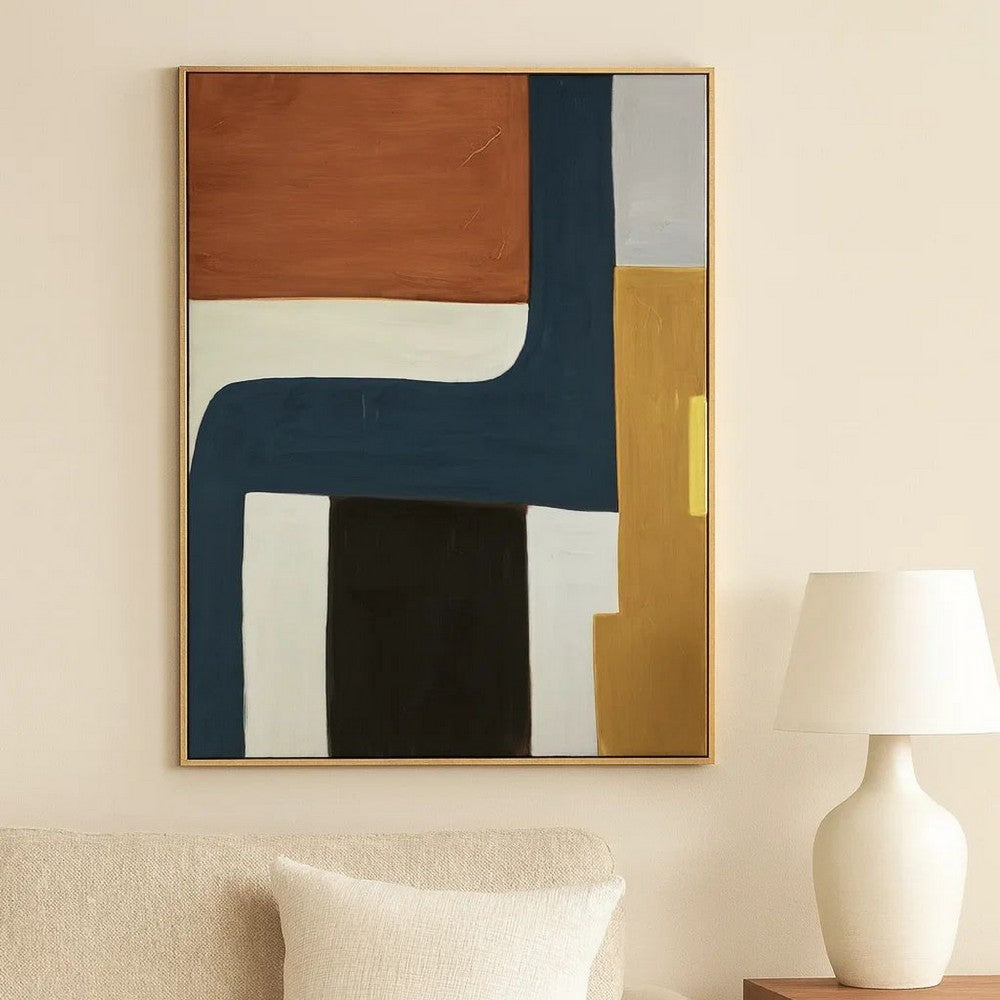 Ashley Sawyer Wall Art, Multicolor Abstract Modernist Design, Canvas 36x48