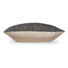 Ashley Square Accent Throw Pillow 20 Inch Striped Black Cotton Gray Brown BM329062