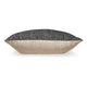 Ashley Square Accent Throw Pillow 20 Inch Striped Black Cotton Gray Brown BM329062
