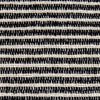 Ashley Square Accent Throw Pillow 20 Inch Striped Black Cotton Gray Brown BM329062