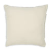 Ashley Square Accent Throw Pillow 20 Inch White and Gray Stripes Polyfill BM329063