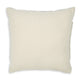 Ashley Square Accent Throw Pillow 20 Inch White and Gray Stripes Polyfill BM329063