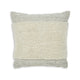 Ashley Square Accent Throw Pillow, 20 Inch, White and Gray Stripes, Polyfill
