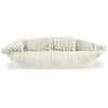 Ashley Lumbar Accent Throw Pillow Gray White Embossed Stripes 14 x 20 BM329064