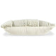 Ashley Lumbar Accent Throw Pillow Gray White Embossed Stripes 14 x 20 BM329064