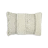 Ashley Lumbar Accent Throw Pillow, Gray White Embossed Stripes, 14 x 20