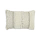 Ashley Lumbar Accent Throw Pillow, Gray White Embossed Stripes, 14 x 20