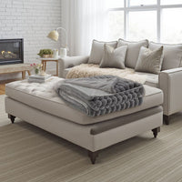 Ashley Visha Throw Blanket, Jacquard Faux Fur Stripes, Modern Gray Polyester