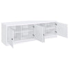 Donna 3pc TV Stand Wall Unit with 2 Media Towers White 78 Inch