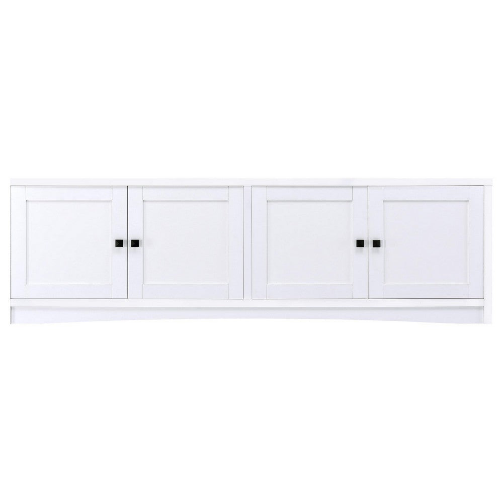 Donna 3pc TV Stand Wall Unit with 2 Media Towers White 78 Inch