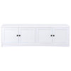 Donna TV Stand Media Cabinet with 4 Doors White Melamine 78 Inch BM329085