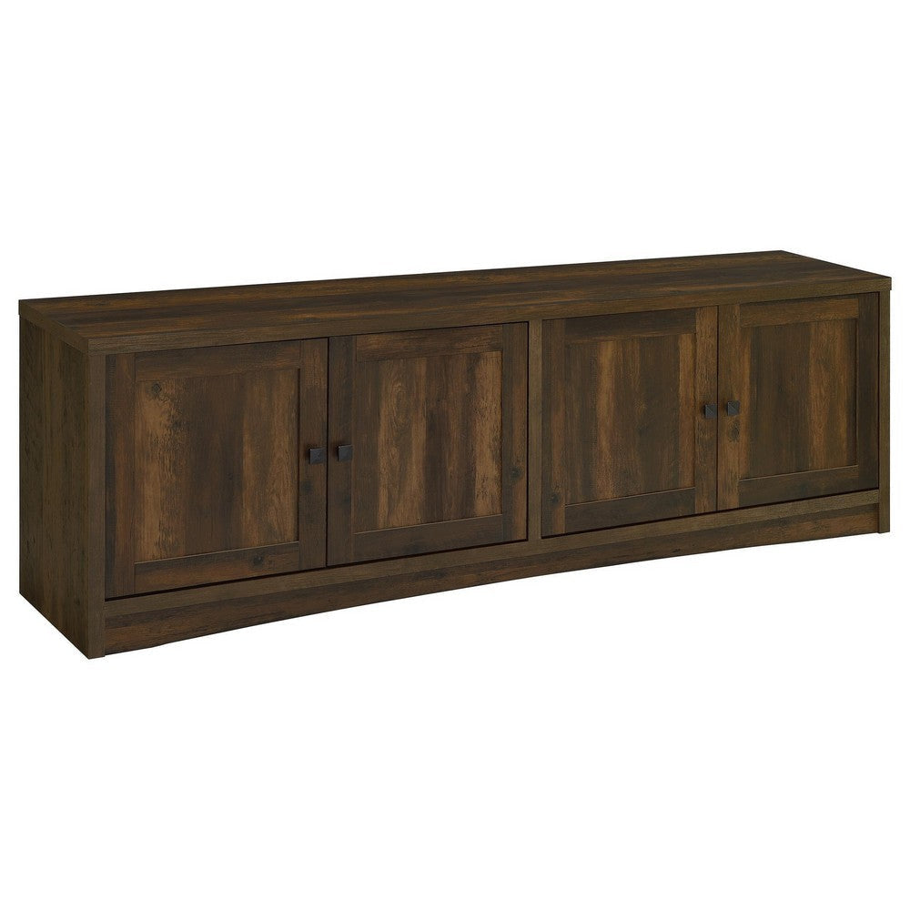 Donna 3pc TV Stand Cabinet Wall Unit 2 Media Tower Brown 78’’ Inch