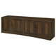 Donna TV Stand Media Cabinet with 4 Doors Dark Brown Melamine 78 Inch BM329088