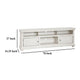 Ayne TV Stand Media Cabinet 2 Doors and 4 Shelves White Wood 70 Inch