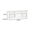 Ayne TV Stand Media Cabinet 2 Doors and 4 Shelves Brown Wood 60 Inch BM329094