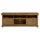 Ayne TV Stand Media Cabinet 2 Doors and 4 Shelves Brown Wood 70 Inch