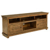 Ayne TV Stand Media Cabinet, 2 Doors and 4 Shelves, Brown Wood 70 Inch