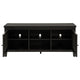 Coni TV Stand Media Cabinet 2 Door and Shelves Black Wood 60 Inch BM329098