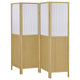 Matt 4 Panel Screen Room Divider Folding Natural Brown 70 Inch BM329100