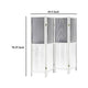 Matt 4 Panel Screen Room Divider Folding Natural Brown 70 Inch BM329100