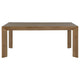 Rune Dining Table Minimalist Rectangular Brown Hardwood 72 Inch BM329129
