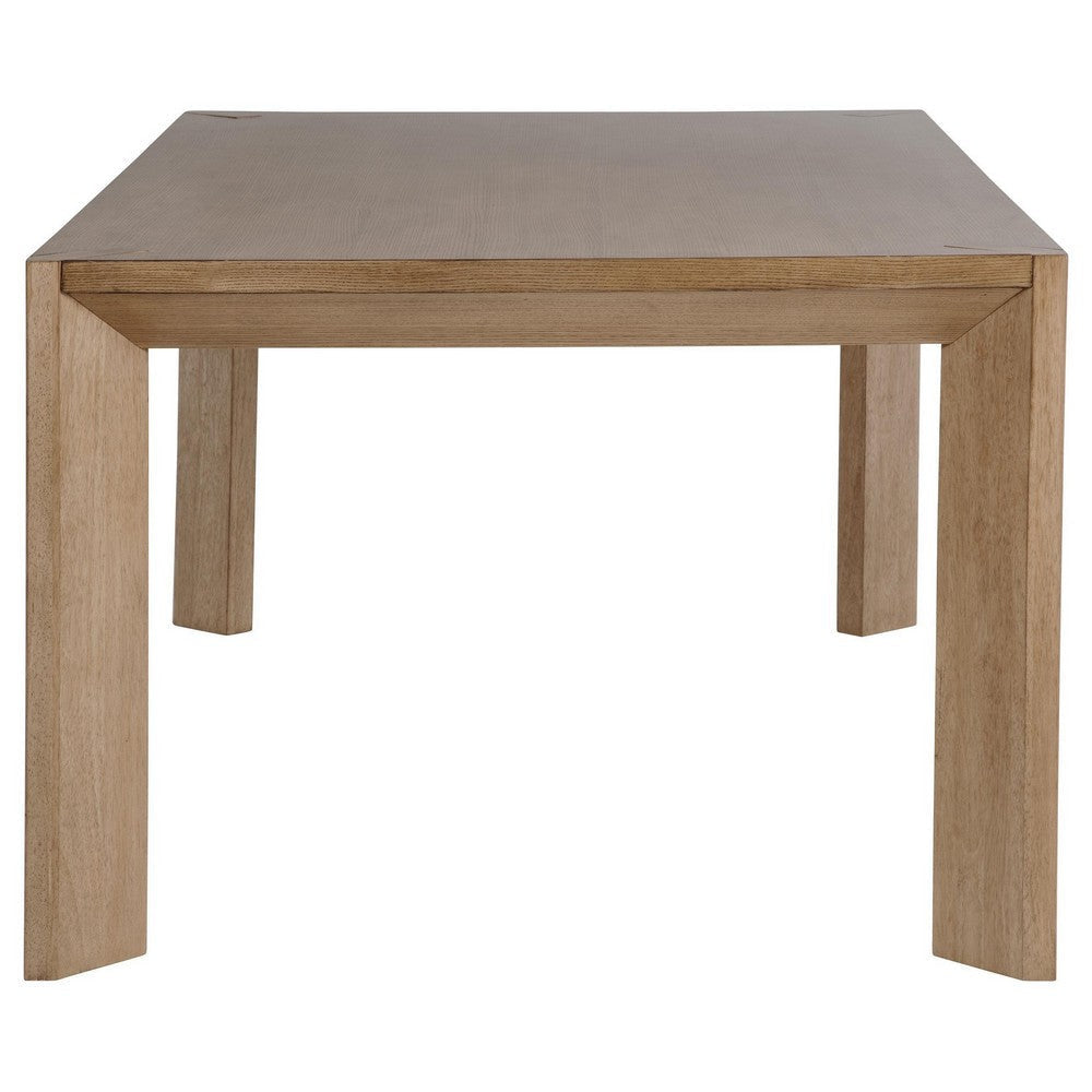 Rune Dining Table Minimalist Rectangular Brown Hardwood 72 Inch BM329129