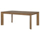 Rune Dining Table Minimalist Rectangular Brown Hardwood 72 Inch BM329129