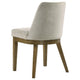 Givy Dining Armless Chair Set of 2 Tapered Legs Oak Brown Wood Tan BM329132