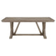 Elia Dining Table with Trestle Base Rectangular Gray Acacia 82 Inch BM329136