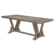 Elia Dining Table with Trestle Base Rectangular Gray Acacia 82 Inch BM329136