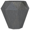 Cinti Accent Side Table, Gemstone Shape, Natural Gray Mango Wood