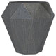 Cinti Accent Side Table, Gemstone Shape, Natural Gray Mango Wood