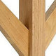 Margo Coat Rack 8 Hooks Tree Inspired Design Oak Brown Solid wood