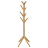 Margo Coat Rack, 8 Hooks, Tree Inspired Design, Oak Brown Solid wood