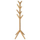 Margo Coat Rack, 8 Hooks, Tree Inspired Design, Oak Brown Solid wood