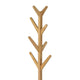 Margo Coat Rack, 8 Hooks, Tree Inspired Design, Oak Brown Solid wood