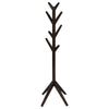 Margo Coat Rack 8 Hooks and Tree Inspired Design Brown Solid wood