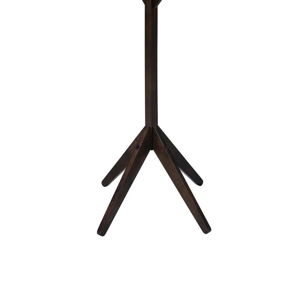 Margo Coat Rack 8 Hooks and Tree Inspired Design Brown Solid wood
